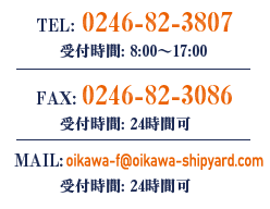 電話番号・FAX・メールアドレス